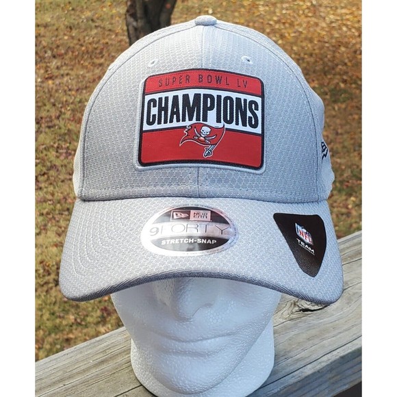 Tampa Bay Buccaneers New Era Super Bowl LV Champions 9FORTY Adjustable Hat Cap - Picture 2 of 12